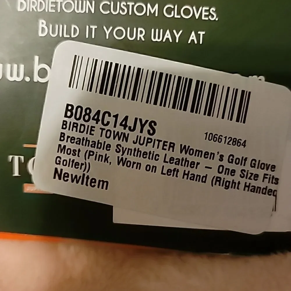 Birdie Town Jupiter Womans Golf Glove New